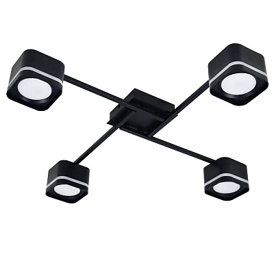 Люстра стельова Victoria Lighting 4xGX53 чорний Peach/PL4 black