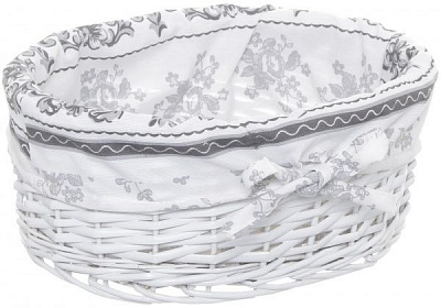 Кошик плетений з текстилем 34x26x14 см HQ13-53CD-4