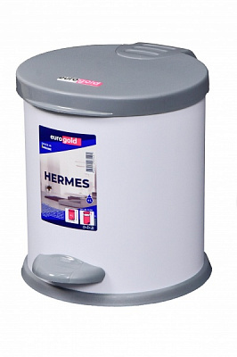 Ведро с педалью Eurogold HERMES 4 л серый 801304