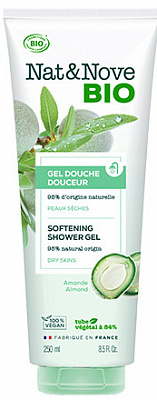 Гель для душа Смягчающий Миндаль Eugene Рerma Nat&Nove BIO 250 мл