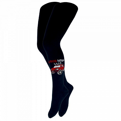 Колготки детские унисекс Легка хода 8208 черный-фиолетовый 