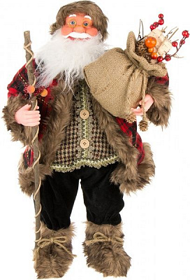 Декоративная фигура Дед Мороз красный лесной TM-Y1601B 60 см 
