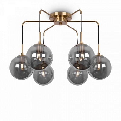 Люстра Blitz 6x60 Вт E27 чорний/золото 2881-46