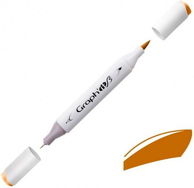 Маркер двусторонний Graph'it GI83050 коричневый 4 