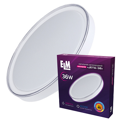 Світильник стельовий ELM Jeta LED круглий 36 Вт білий 4000 К 26-0116