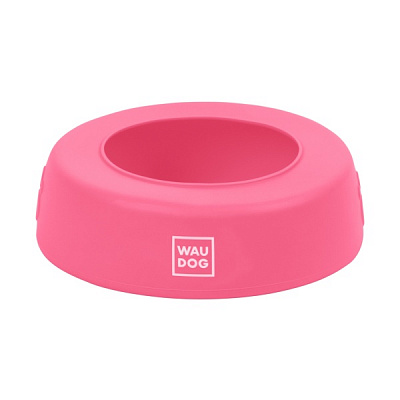 Миска-непроливайка WAUDOG Silicone 1 л рожевий 50797