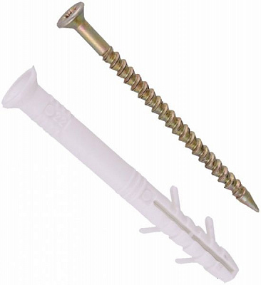 Дюбель швидкого монтажу ударний 6x40 мм 50 шт. полiпропiлен Expert Fix