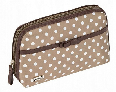 Косметичка REED Tiffany 7883 21x6x13 см коричневый с белым 