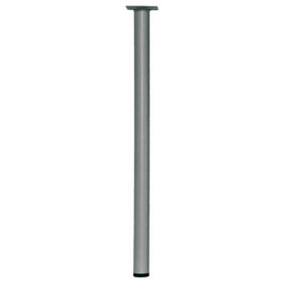 Мебельная ножка Larvij L61R50MS30 d30x500 мм срібляста 