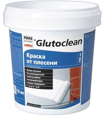 Фарба акрилатна PUFAS від плісняви блокуюча білий 0,75л