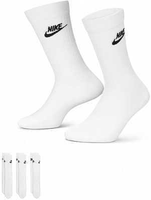 Шкарпетки Nike U NK NSW EVERYDAY ESSENTIAL CR DX5025-100 р.42-46 білий 3 шт.