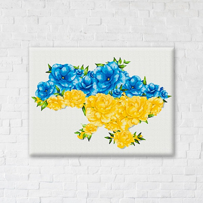 Постер Цветущая Украина ©Svetlana Drab 50x60 см Brushme 