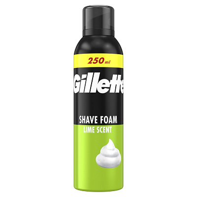 Пена для бритья GILLETTE Classic с ароматом лайма 250 мл