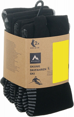 Шкарпетки McKinley Denny ux 2-pack McK 408440-905050 р.36-38 чорний