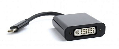Адаптер Cablexpert 0,15 м чорний (A-CM-DVIF-01) USB Type-C на DVI