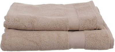 Рушник махровий з бордюром 50x90 см бежевий La Nuit