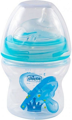 Набор Chicco бутылка и пустышка Natural Feeling 150 мл (09740.10.20)