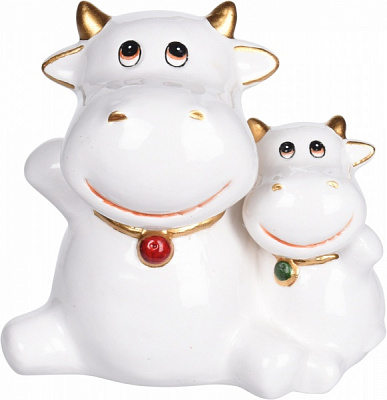 Фигурка декоративная Быки 12 см 