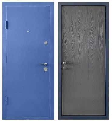 Дверь входная Министерство дверей КУ-Бергамо антрацит 2050х860 мм левая