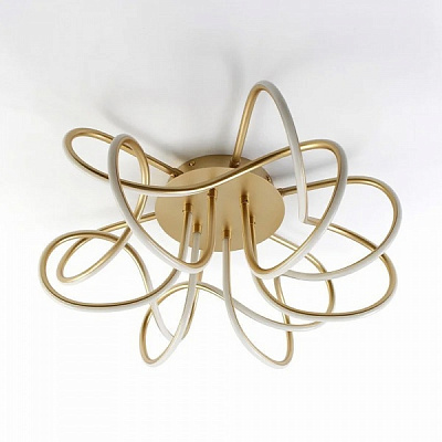 Люстра светодиодная Luminaria 6xзолотистый LIANA MUSE 80W R-GOLD 