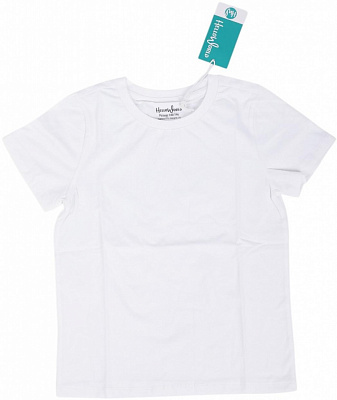 Футболка унисекс HW р.164/170 белый NULL