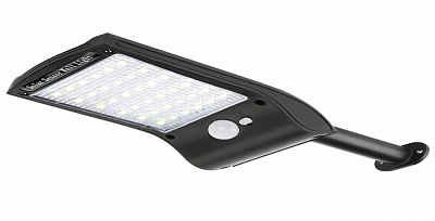 Светильник на солнечной батарее Luxel з датчиком движения и аккумулятором 18 Вт IP65 черный SSWL-04C