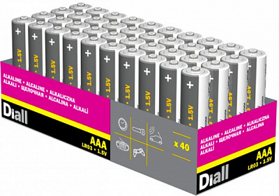 Батарейка DIALL AAA (мизинчиковые) 40 шт. (4103960354) 
