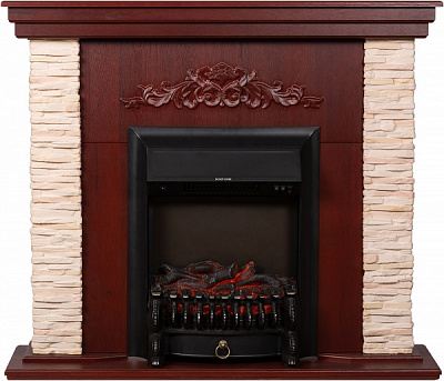 Камінокомплект ASTRA FLAME Леон cream+HORTON BLACK