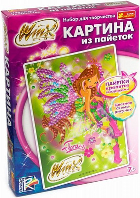 Картина из пайеток Winx «Флора» 4748-07 