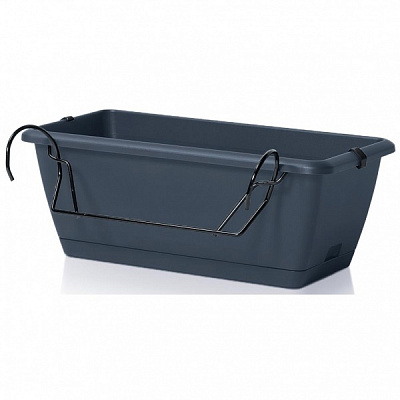 Ящик балконний Prosperplast Respana Easycare W навісний 600 мм прямокутний антрацит (63141-433)