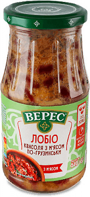 Фасоль Верес Лобио с мясом по-грузински 510г