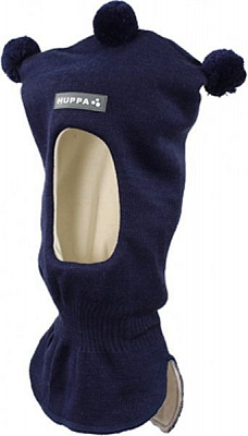 Шапка HUPPA Вязаная шолом COCO 2, M р.51-53 синий 85070200-70086-00M 