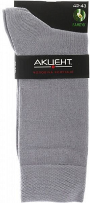 Носки Акцент Бамбук р. 42-43 серый 