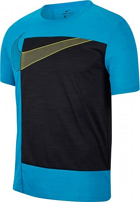 Футболка Nike M NK DRY SUPERSET SS PX GFX CJ4617-446 S голубой