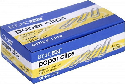 Скрепки E41010 50 мм 100 шт Economix