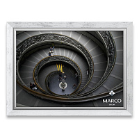 Рамка для фотографии со стеклом MARCO decor 2615N 1 фото 15х20 см белый с серебристым 