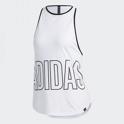 Майка Adidas ALPHA TNK GFX W FM5109 XS белый