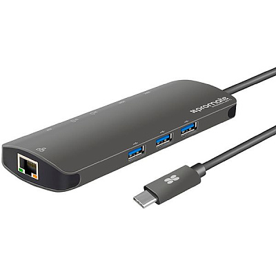 USB hub Promate Тype-C PrimeHub-C Grey
