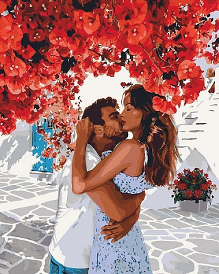 Картина по номерам Сладкие объятия Идейка 