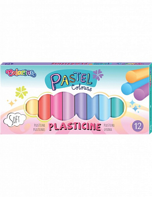 Пластилін 12 кольорів Pastel 87805PTR Colorino