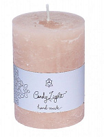 Свеча цилиндр розово-коричневый С07*10/1-7.1 Candy Light