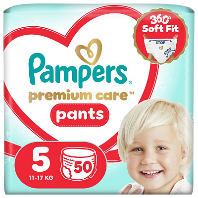Подгузники-трусики Pampers Premium Care Pants 5 11-17 кг 50 шт.