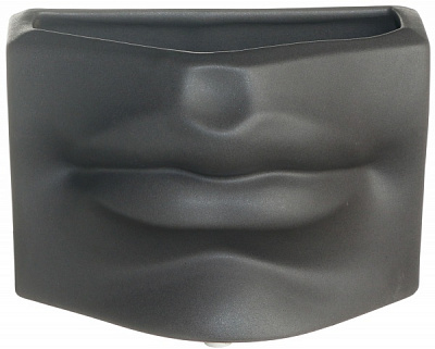 Кашпо керамическое серое Sweet Lips Р289 Rezon