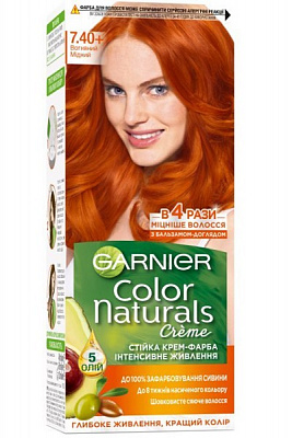 Крем-фарба для волосся Garnier Color Naturals №7.40 полум’яно мідний 110 мл