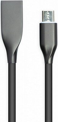 Кабель PowerPlant USB – microUSB 1 м черный (CA911226) 