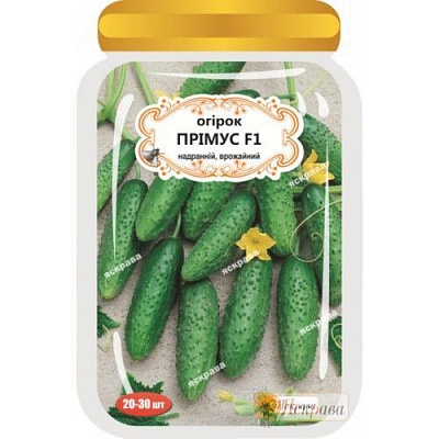 Насіння Яскрава огірок Прiмус F1 20 шт. (4823069908737)