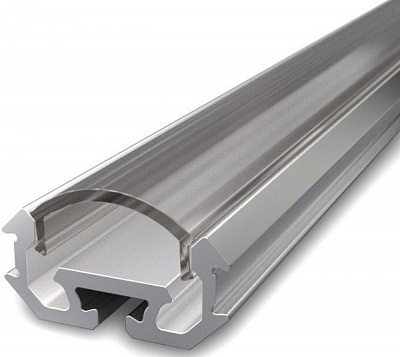 Комплект Led-профиль Алюпро ПАС-3151 Z000м/AS + прозрачная линза 100 см 