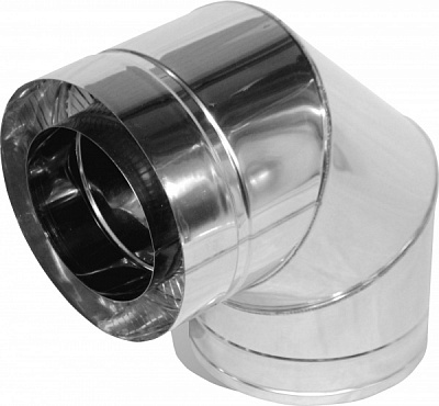 Колено термо 0,5 мм нерж/нерж Ф180/250 мм 90°Versia-Lux 