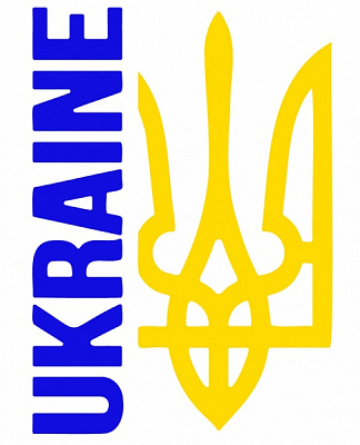 Світловідбивна наліпка LOOM Україна для твердих поверхонь (LM-10218-blueyellow)