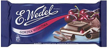 Шоколад E. Wedel темний з вишневою начинкою 5901588017457 100 г 